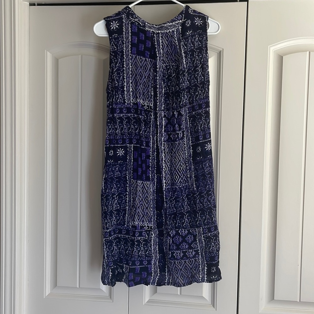 5th & Love Purple Dress with Black and White Detail